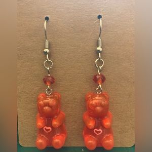 Gummy Bear Resin Earrings - Hand Made